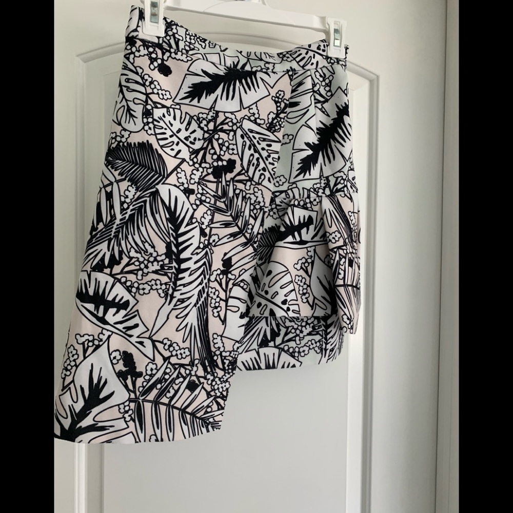 Zara W&B collection Assymetric skirt